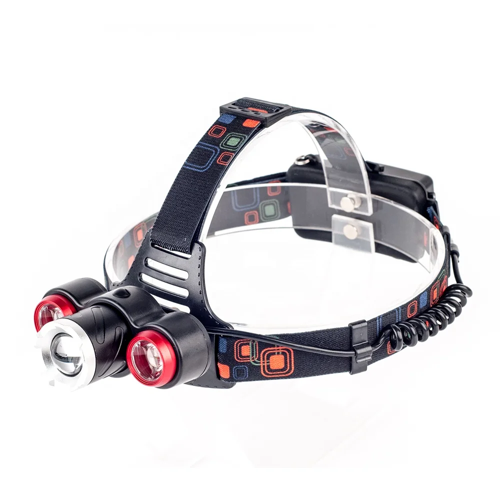 Manufacturer Supply Bright Moving Head Lights T6 High Power Aluminum Alloy Led Head Light Head Lamps Rechargeable Camping Lamps