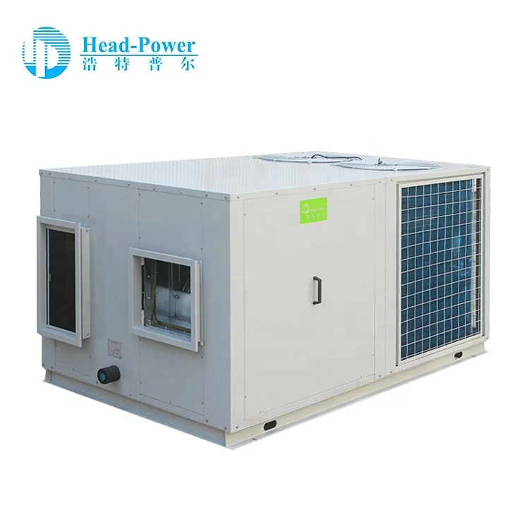 10TON Commercial Use Anti-corrosion Copper Fins Rooftop Packaged Unit Customized Central Air Conditioner Good Price