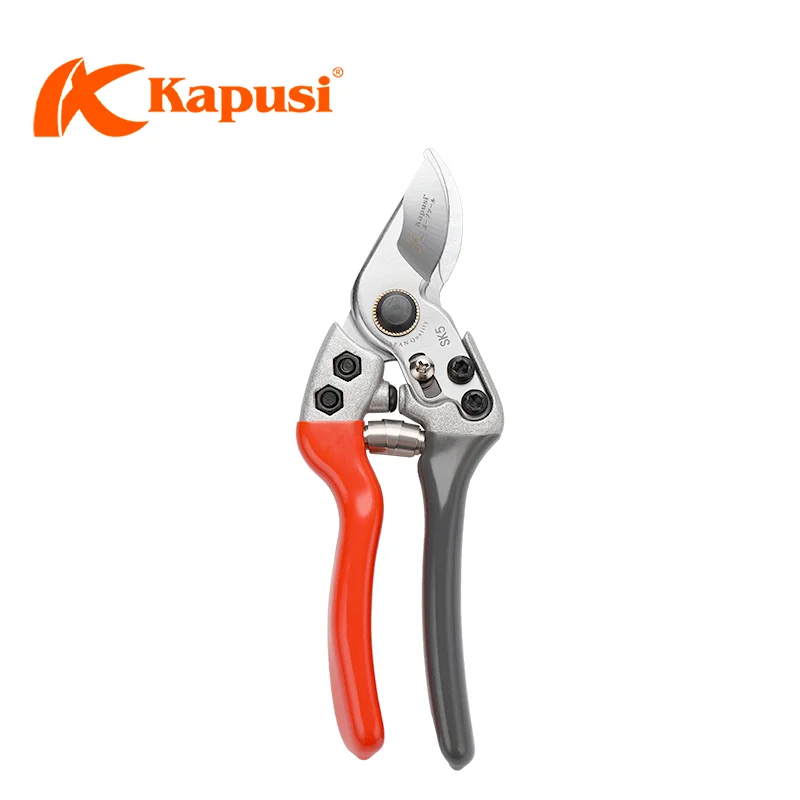 KAPUSI K-8651 Professional Hand Garden Tools Bypass Pattern SK5 Blade Pruning Shear