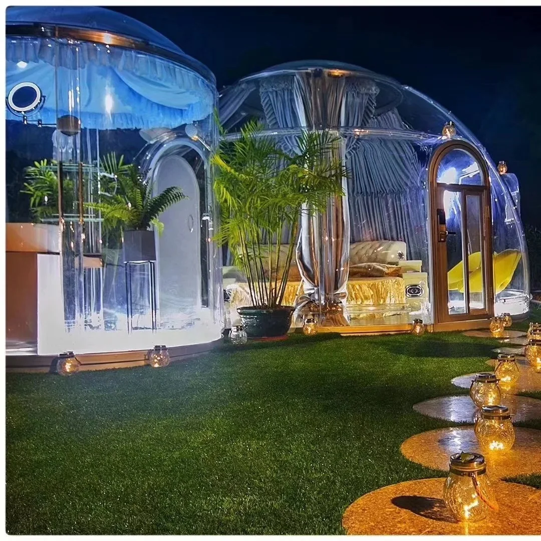 Transparent star room polycarbonate bubble room igloo tent PC home dome summer house