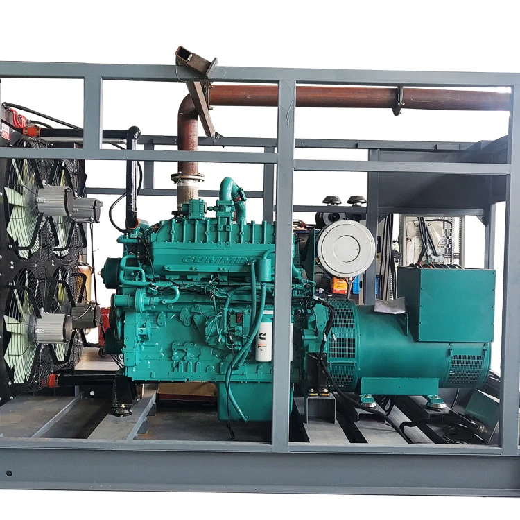 300kw Natural gas generator with original cummins QSK19 gas engine