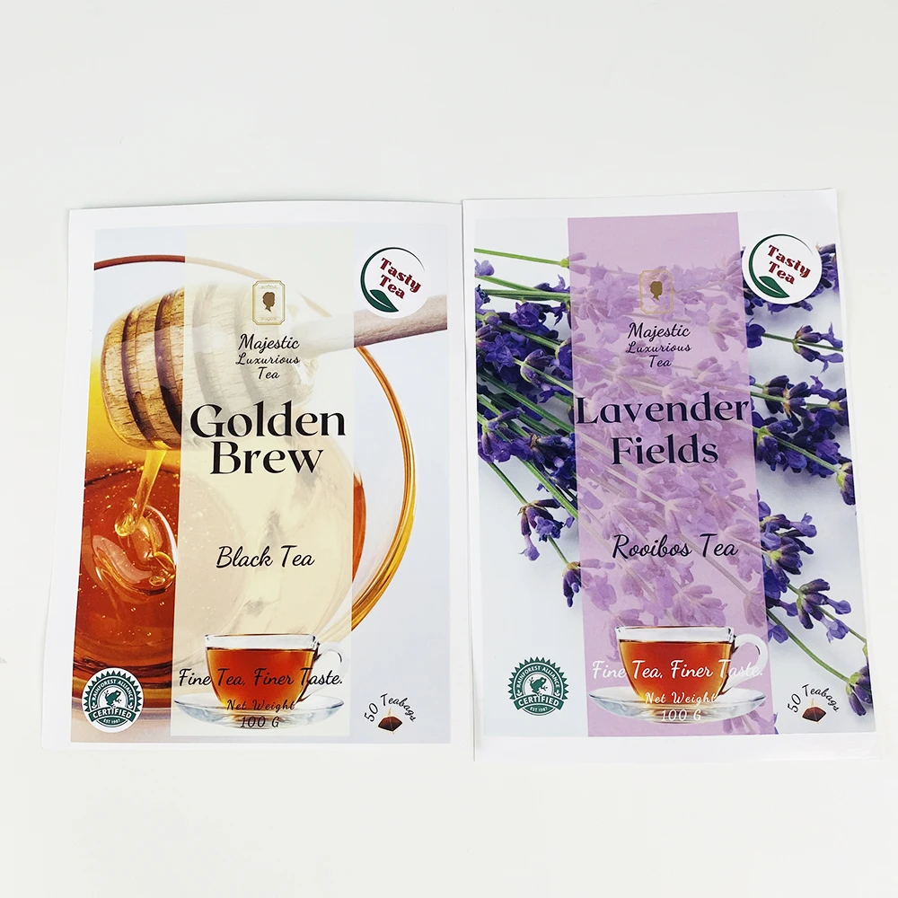 Good quality 100pcs MOQ Customized Beverage Sticker Fruit Juice Label Etichette Self Adhesive Bottle Labels