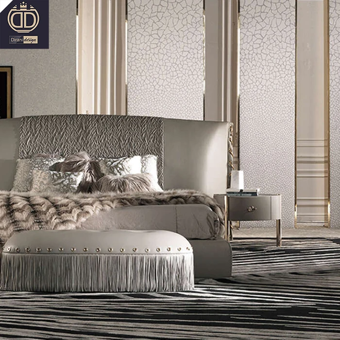 Irregular unique design 3 legs modern lux night stand designer Italian luxury bed room furniture night stand