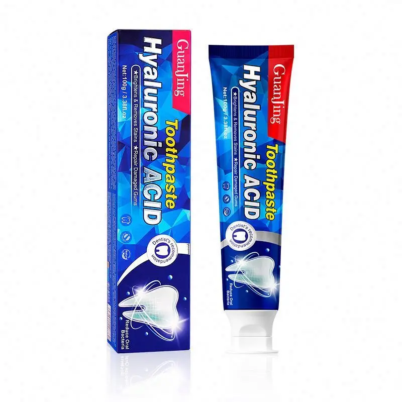 GUANJING Teeth Whitening Remove Stains Repair Teeth Damaged Gums Hyaluronic Acid Toothpaste 100g