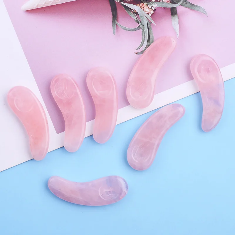 Wholesale factory Hot Selling Facial cream tool rose quartz Gemstone Eye Mask New Fashion Facial Eye Massager