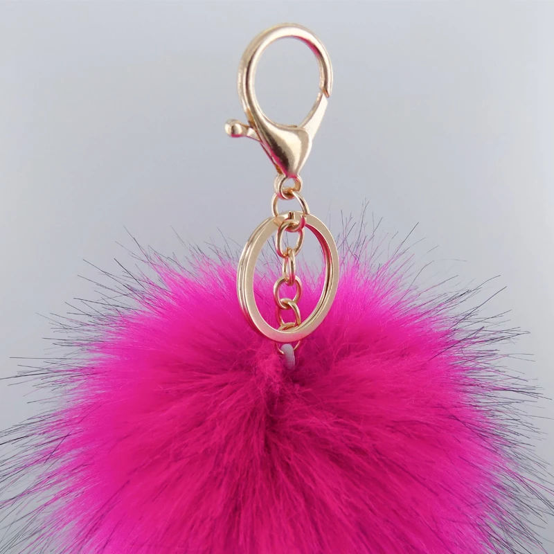 Wholesale Pom Pom For Beanie Hats, Snap On fluffy fox fur Pompom, Detachable Faux fox Fur Ball