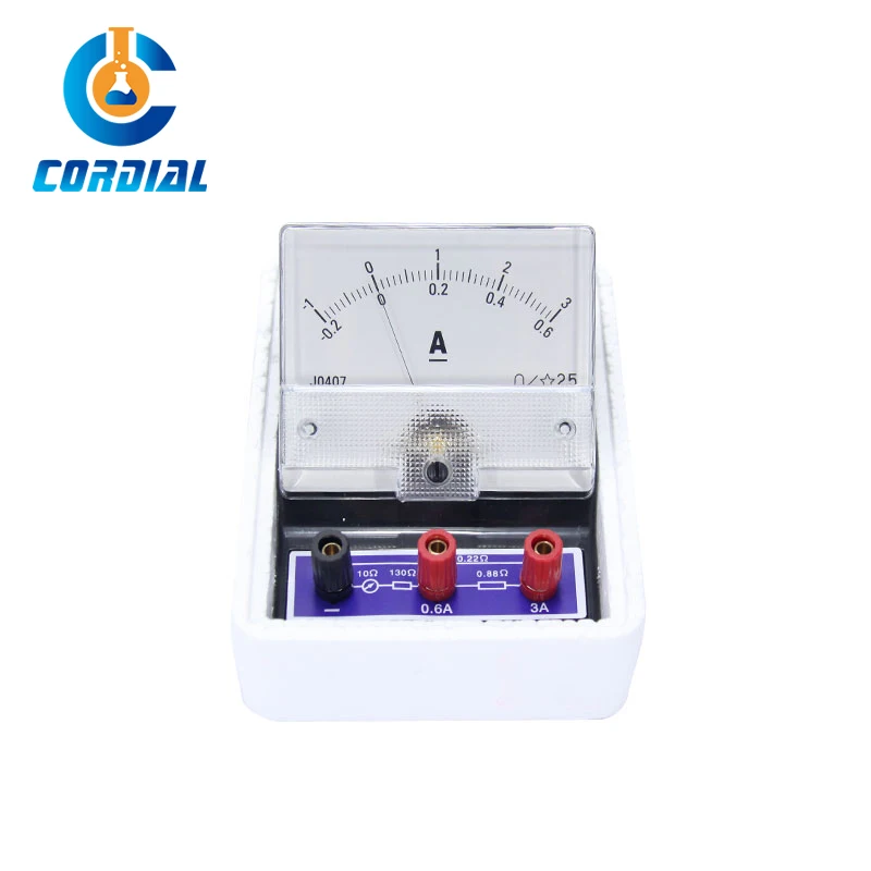 CORDIAL physical educational equipment 0.6A 3A analog dc current meter ammeter for student