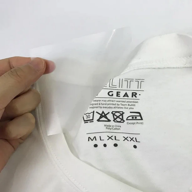 Custom Heat Transfer Neck label Clothing Brand Label Flat T-shirt Heat Transfer Printing Label