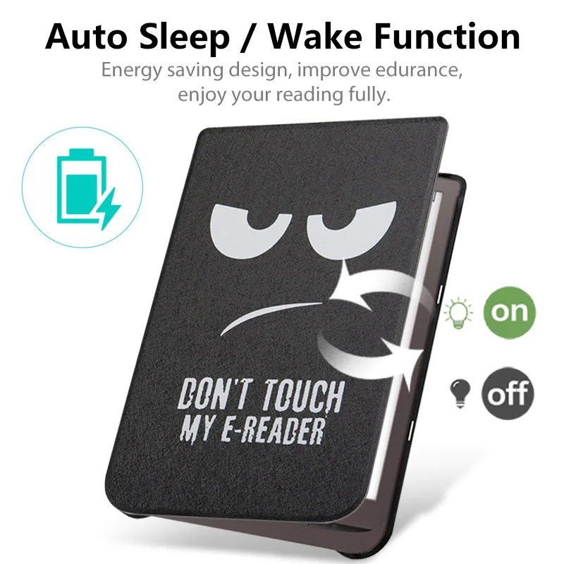 Цветной чехол для Inkpad Pro 3 7 8 дюйма Обложка Pocketbook 740 тонкая кожаная электронная книга PB740 сна