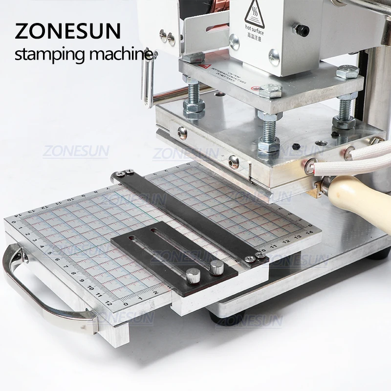ZONESUN ZS110 Slideable Workbench Digital Leather Hot Foil Stamping Bronzing Embossing Machine Heat Press Machine
