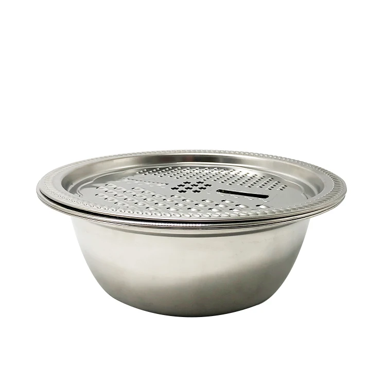Hot Sale kitchen Accessories 201 Stainless Steel Strainer Rice Colander