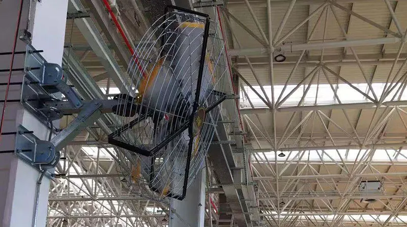 Kale Air Free Series 2m Big Air Voulume Wall Mounted Hvls Fan for Industrial Application