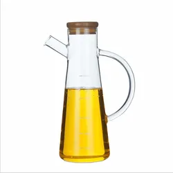 Kitchen cooking tools borosilicate glass oil and vinegar bottle oil dispenser