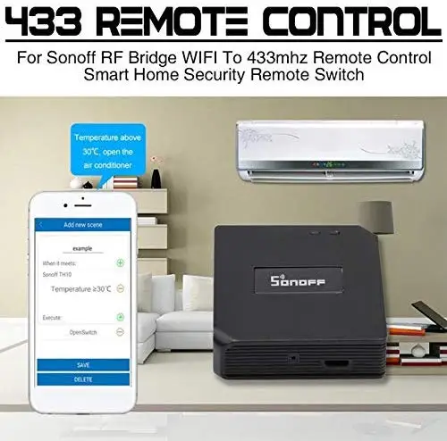 Sonoff RF Bridge 433 МГц пульт дистанционного управления 2 4G WiFi смарт-переключатели для автоматизации умного