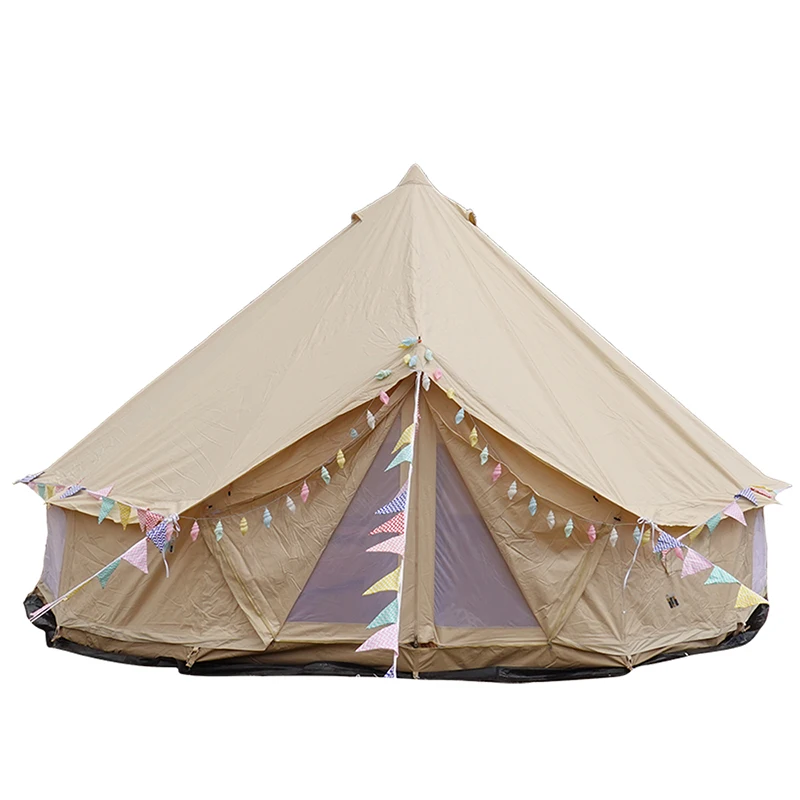 Waterproof Hunting Glamping Canvas Camping Tent Family 3M