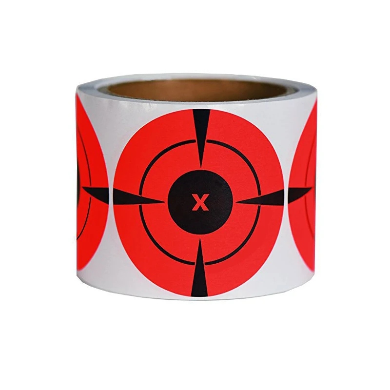 Customized splash shooting target paper stickers bow and arrow darts aiming target stickers