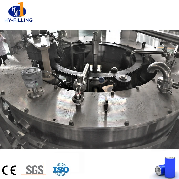 HY-filling Machinery Red Bull Energy Drink Cans Filling Machine  Energy Drink Making Machine
