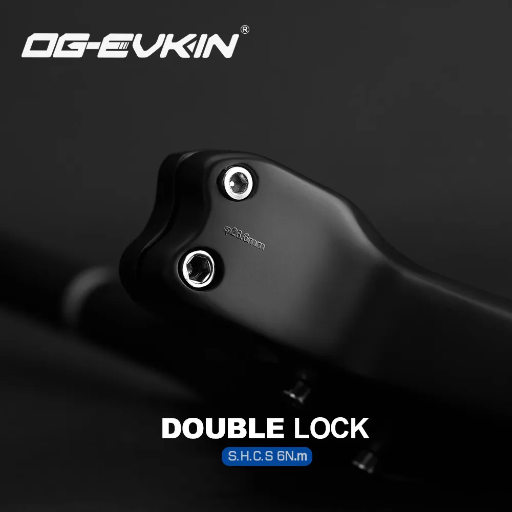 OG-EVKIN HB2000 Integrated MTB Mountain Bike Handlebar T1000 Carbon Rise 800mm 7-Degrees UD Matte Bicycle XC Flat Bar Stem Bike