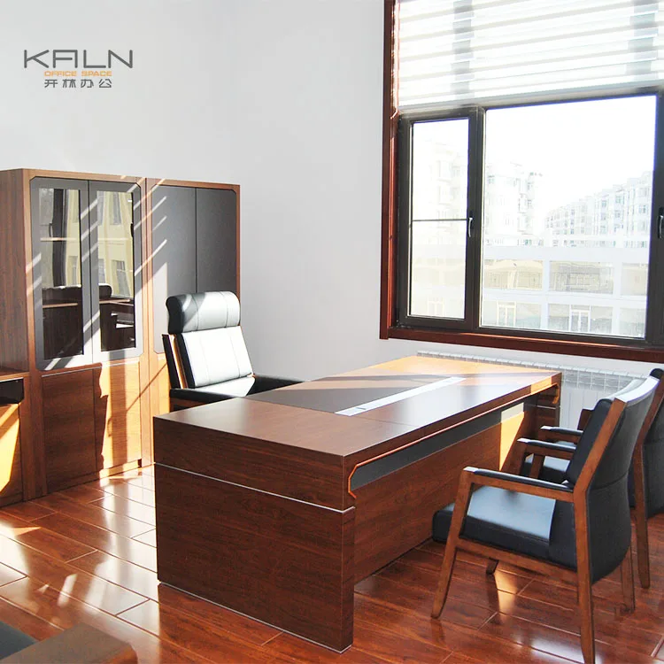 Modern Design Pvc Edge Banded Mdflam Table Executive Office Furniture Manager Desk Coffee Table