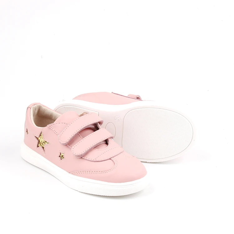 Fast Delivery Leather Shoes Kids Factory Wholesale Genuine Leather Girls Sneaker Shoes