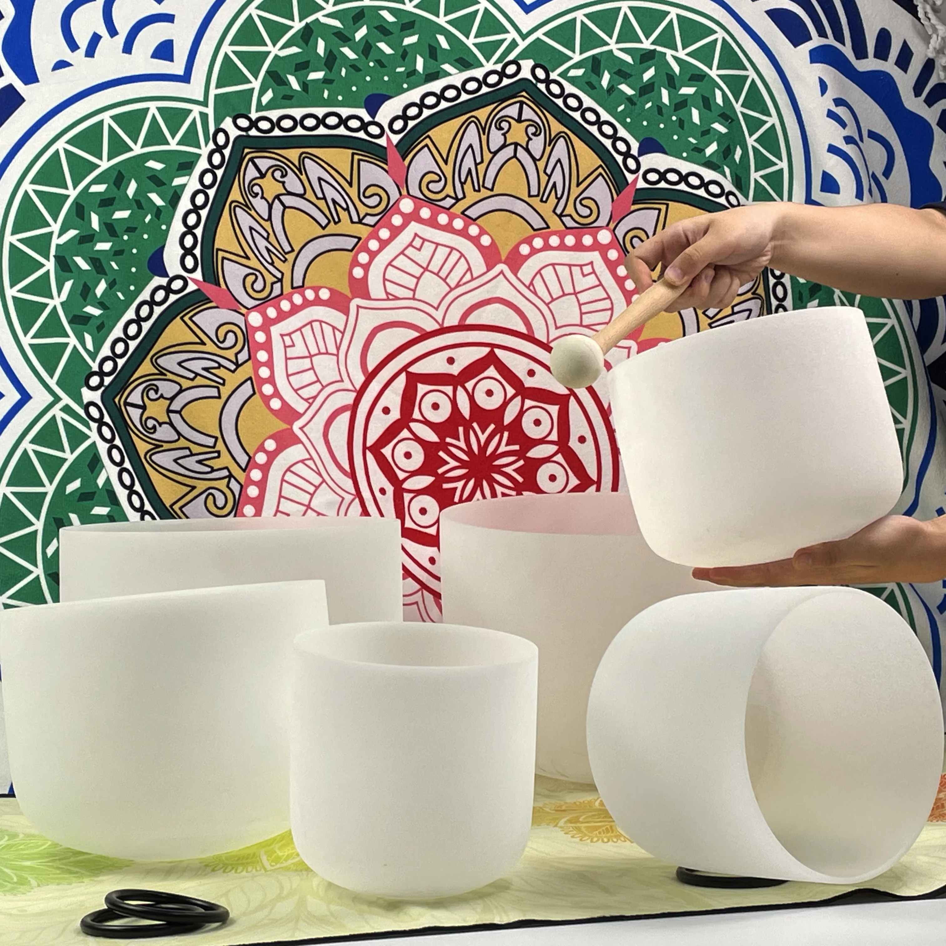 Chakra Musical Instrument Best Tuned Sound Healing Cheap Crystal Singing Bowl Set