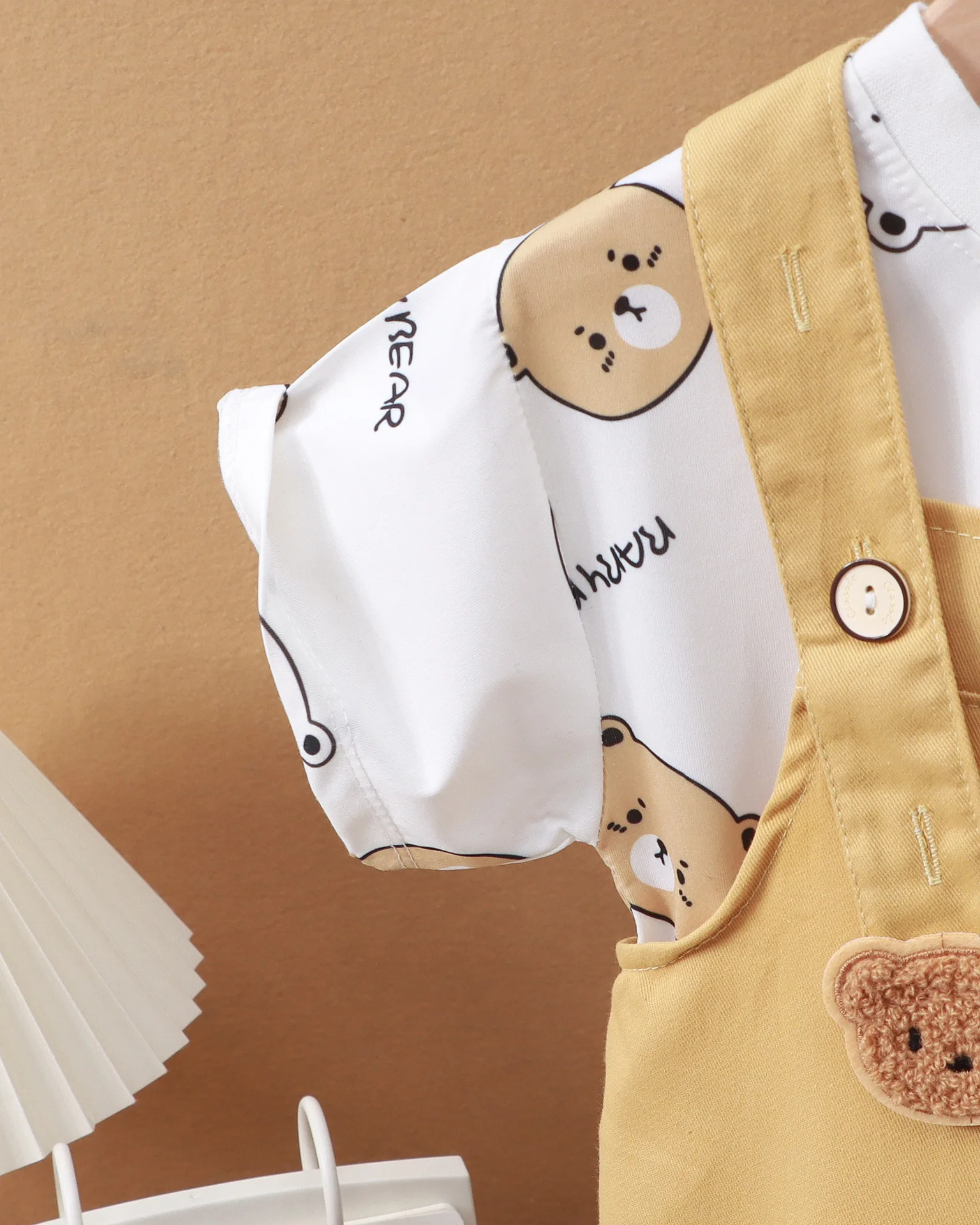 Boys and girls baby summer half sleeve new baby overalls two sets of outing clothes