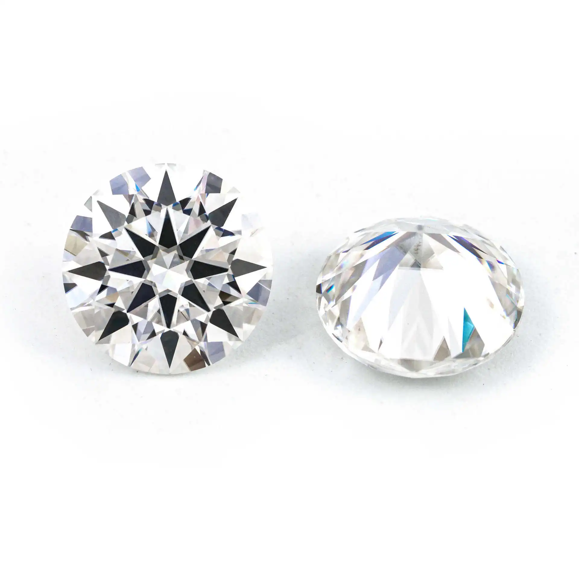 Loose Moissanite 1Carat D Color 6.5mm Diameter VVS1 Clear Excellent Cut 6A Quality White GRA certificate DIY Jewelry