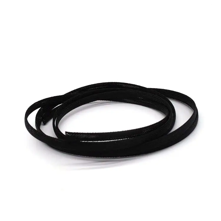 32mm PET Braided High Voltage Fiber Optic Cable Protection Sleeve