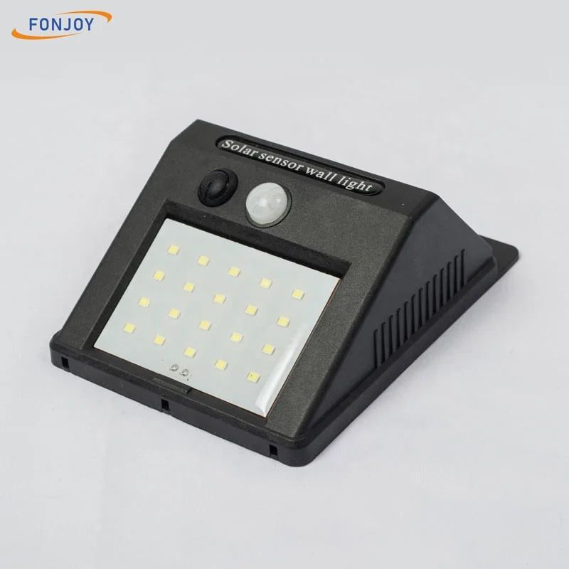 Водонепроницаемый настенный светильник на солнечной батарее, 20 светодиодов SMD для сада, виллы, коридора, гаража, дорожек, дорожки, подъездной дорожки