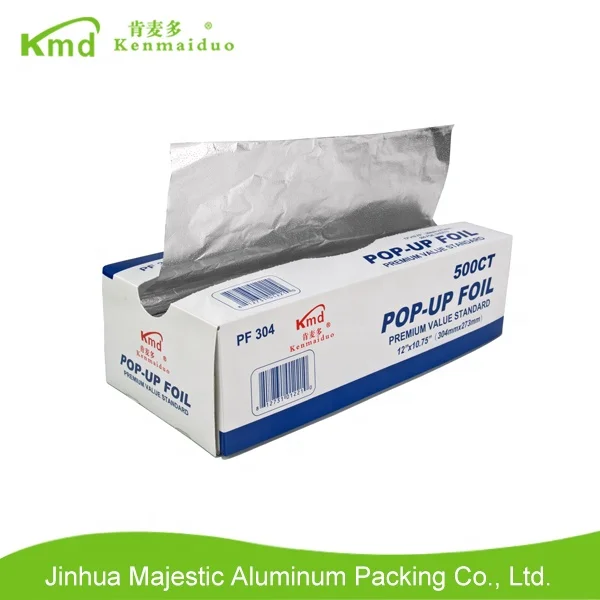 
KMD factory aluminum foil roll and pop up foil sheet 