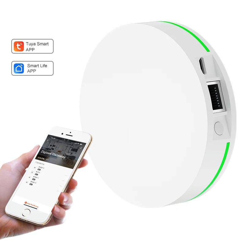 Smart Tuya Zigbee 3.0 Gateway Hub Wireless Remote Control Iot For Zigbee Devices Compatible With Alexa Google Assistant