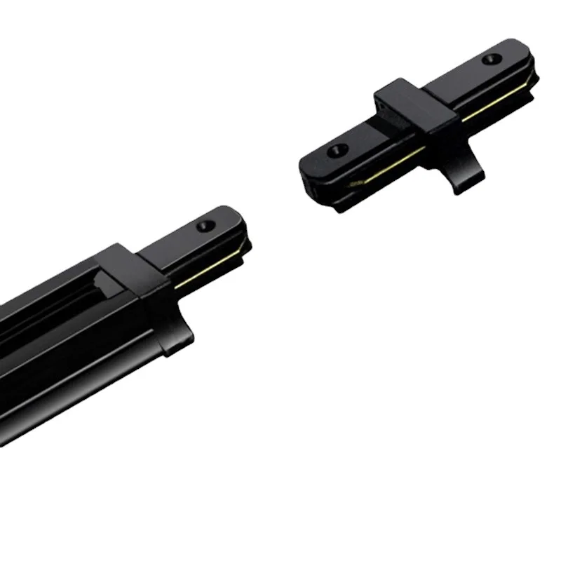 LED 2 line track strip 1m1.5m2m aluminum shell copper core clothing store black and white track light dedicated guide rail