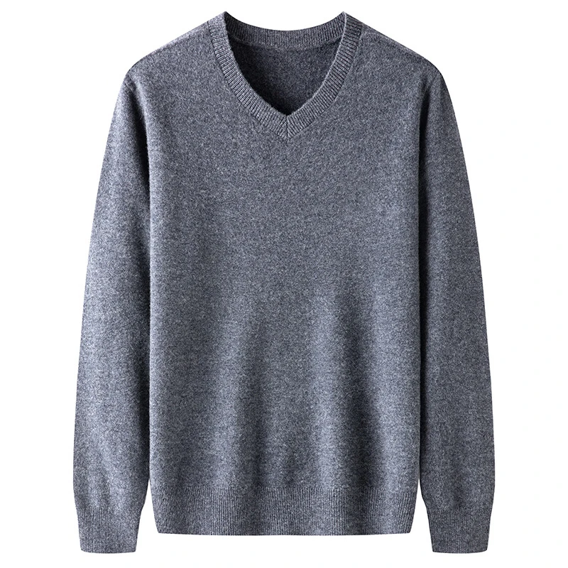 2023 ODM&OEM Custom Autumn Winter Knitted Sweaters Manufacturers Organic Cashmere Wool Sweater For Men
