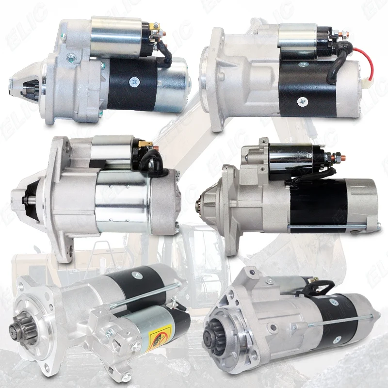 Excavador Startering Motor 600-863-4210 Pc220-7 Pc200-6 Pc200-7 6D102 3863128 600-863-4110 228000-4992 Excavator Starter Motor