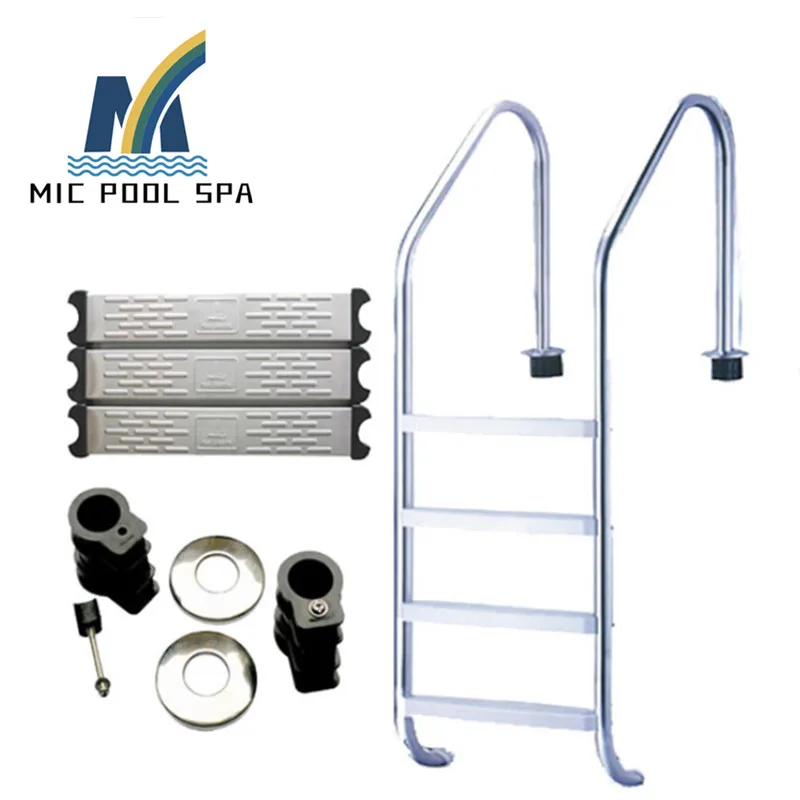 304 316 Stainless Steel 3 Steps Pool Stairs Pool Ladder For Swimming Pool