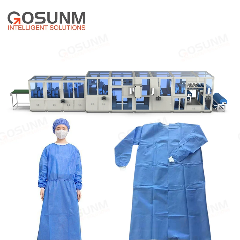 Полностью автоматическая ультразвуковая одноразовая хирургическая машина для изготовления костюмов из нетканого полотна от производителя Gosunm