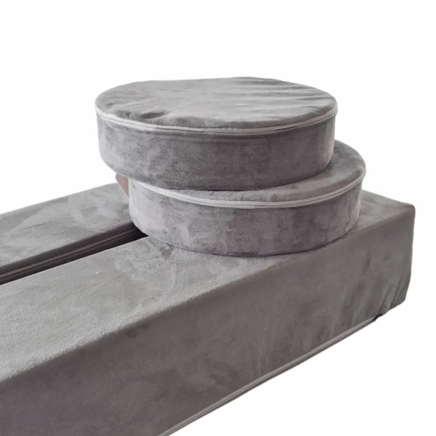 Popular hot selling children play couch round cushion and long square foam pillows