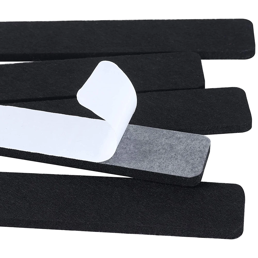 Upin 33*5cm 6Pcs Black wall Cork Self-Adhesive Bulletin Board Bar Strips with Pushpins