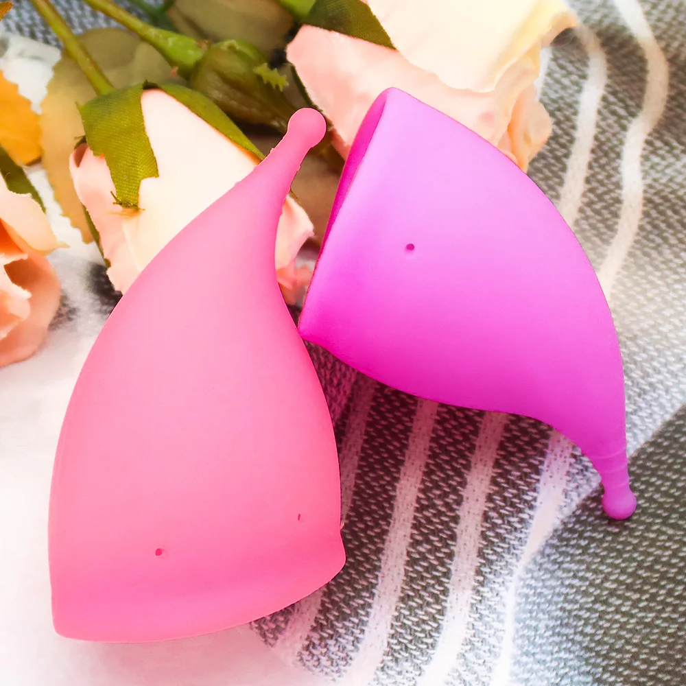 Custom Logo Menstrual Cup Silicone Feminine Box Gift Packaging Storage Menstrual Cup 100% medical silicone