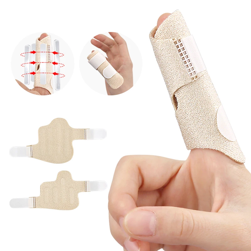 Large Finger Splint Thumb Sleeve Skin Adjustable Finger Brace  Comfortable Fixed Finger Support Guard