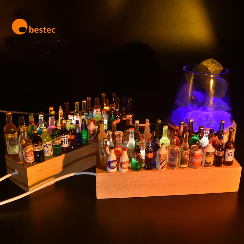 Kids Night Lamp, 3D Acrylic USB Powered with Wooden Base Sleep Light Birthday Gifts Room Decor for Baby Toddler