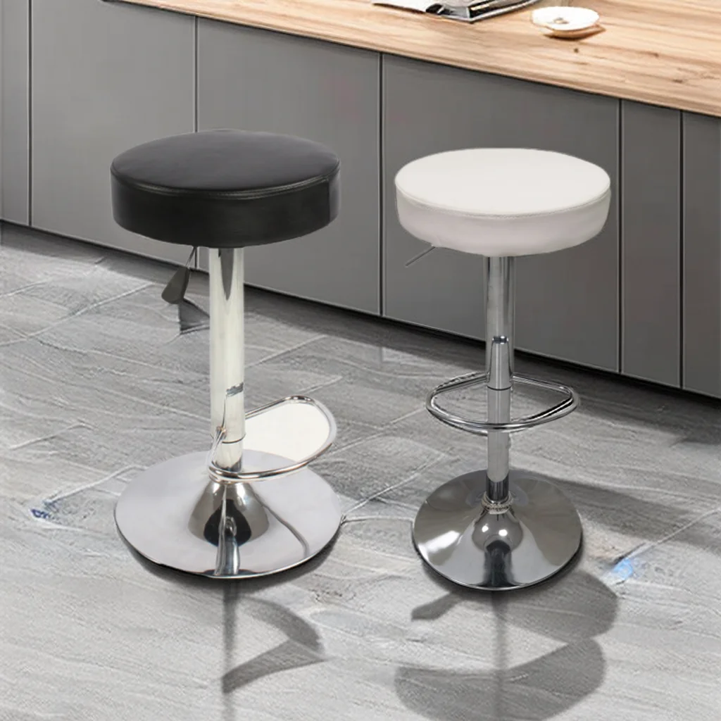Bar Furniture Nordic Height Modern Swivel Leather Bar Stool for Kitchen Restaurant Bar Counter