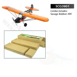 Amazon Hot Selling 3D ARF DIY Balsa Wood Airplane Savage Bobber Scale RC Aircraft