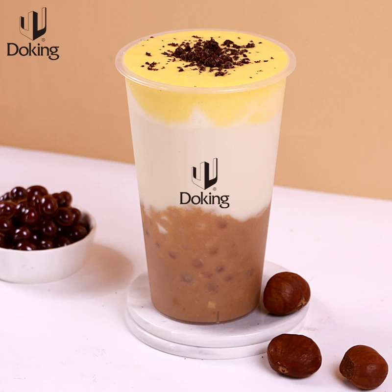 Готовые к употреблению каштановые варенья пюре из настоящей массы гранулы и свежие материалы Пузырькового чая десерты