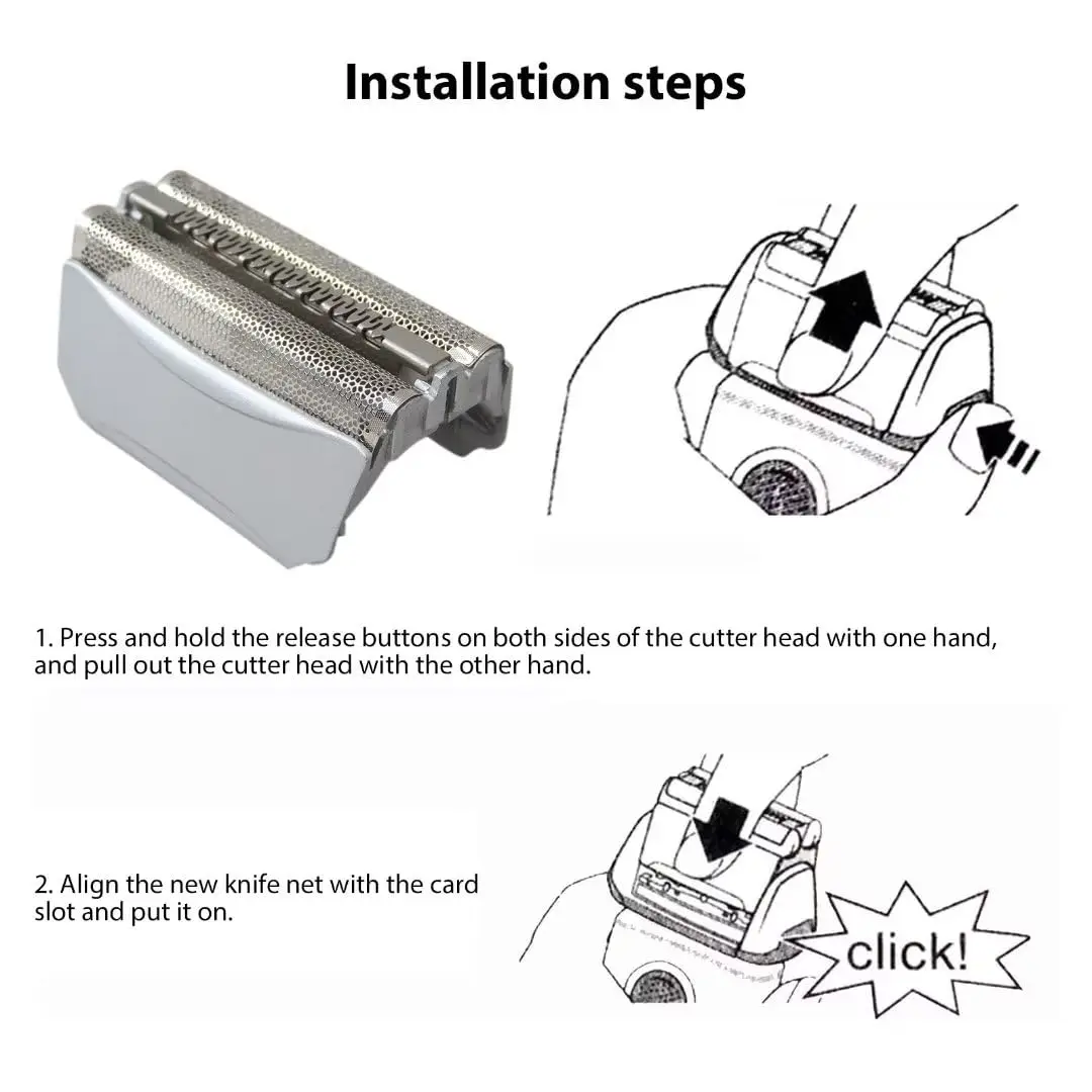 51S Electric Shaver S5 Replacement Head Foil and cutters for Braun 51S WaterFlex Series 5  Cassette Cartridge