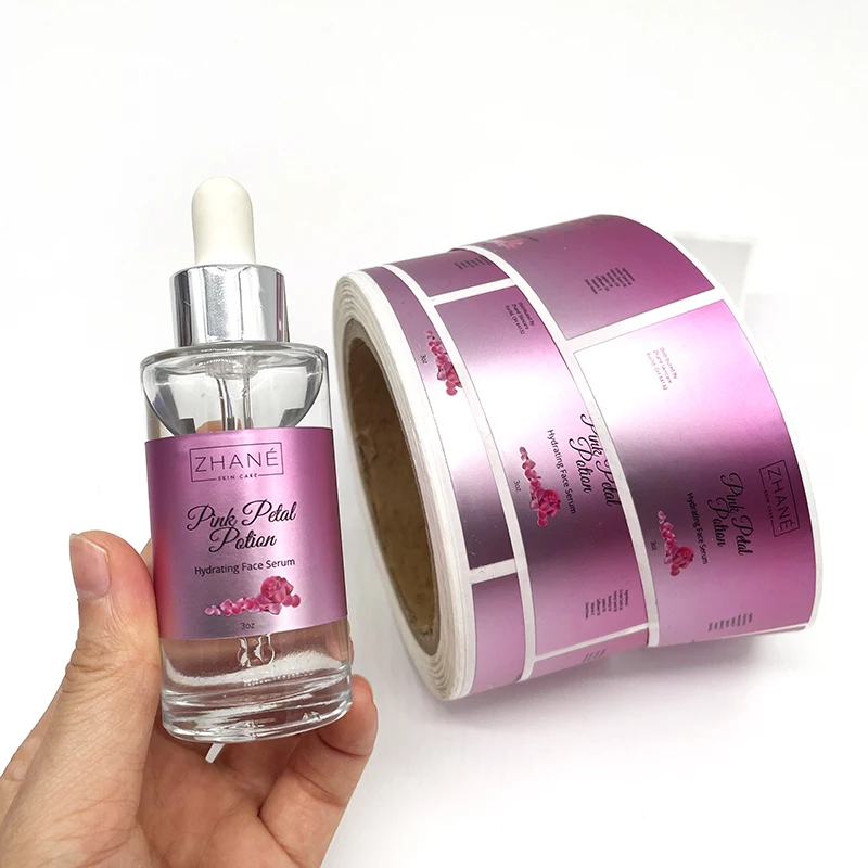 Custom Personalised Adhesive Aluminium Foil Silver Label Printing Roll for Electronic Security Warning Notice