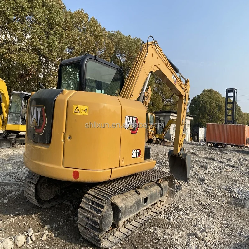 Mini excavator CAT 307E 7ton great performance original Japan garden crawler digger high quality second hand excavators