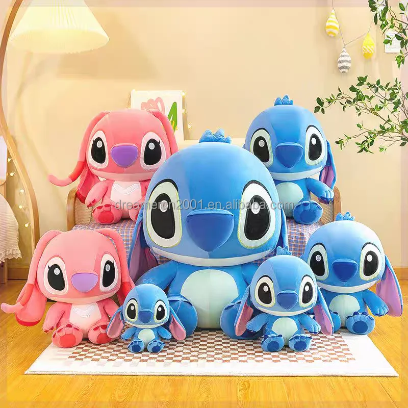 Hot Cartoon Blue Pink Stitch Plush Dolls Anime Toys Lilo andStitch stich Plush stuffed Toys christmas Gifts for Kids