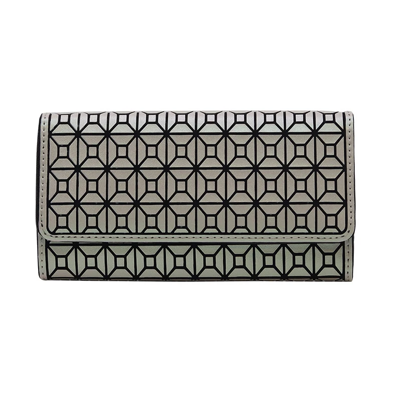 Wholesale New Design Wallets Ladies Fashion Wallet Design Purse Multi-card Slot Laser Geometric Wallet