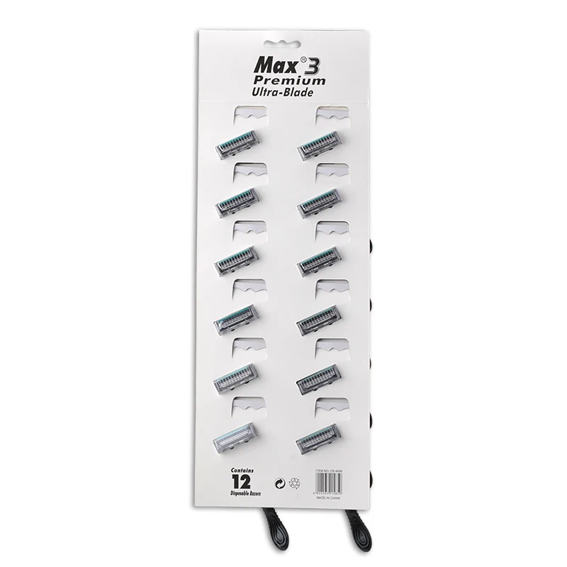 Pivoting head   triple  blade disposable razors modelling blade